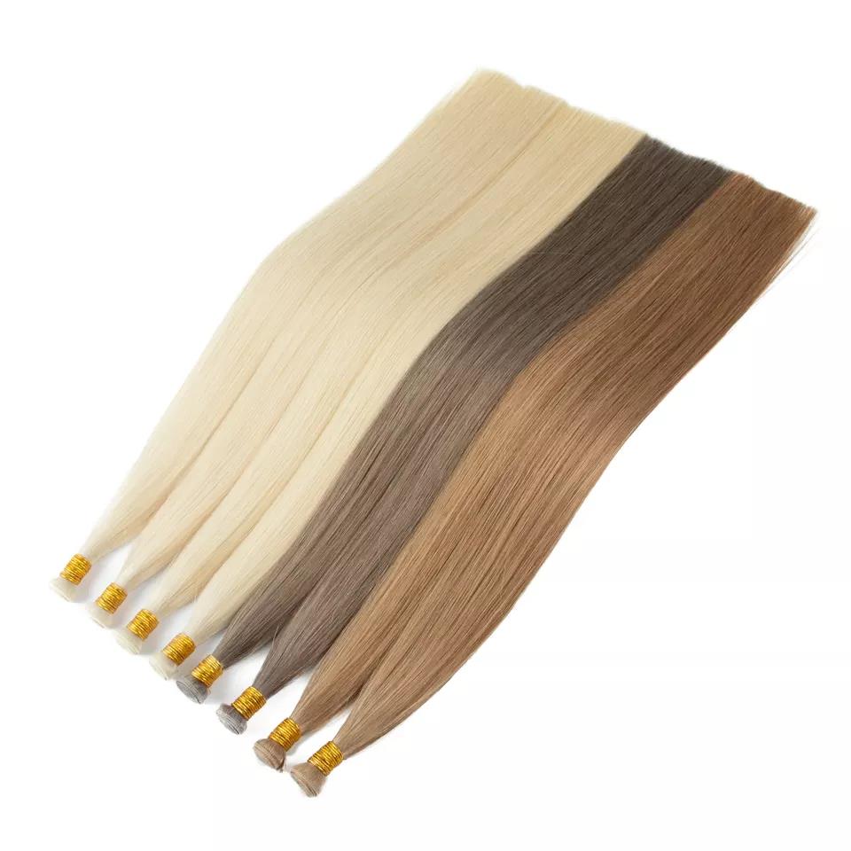 Wholesale Double Drawn 12A Genius Hair Weft Cuticle Aligned Virgin Plus Remy Hair Extension